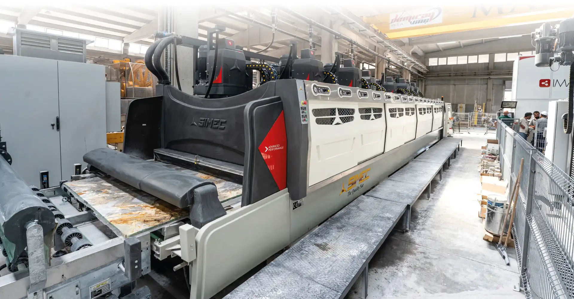 Lucidatrici orbitali per lastre di granito o marmo